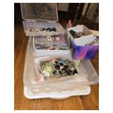 Craft Items, Sewing Items, Jewelry in Tote