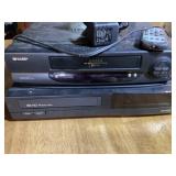 Sharp VHS Players Qty 2 - Untested
