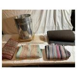Floor Rugs - Qty 6+, Metal Tins