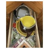 Hand Mixer, Strainers, Mixing Bowls, Measure Cups