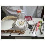 Assorted Dishes, Utensils, Lazy Susans