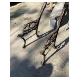 Cast Iron Sitting Bench Ends