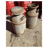 5gl 24"  Vintage Milk Cans - Qty 2