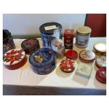 Metal Cookie and Candy Tins