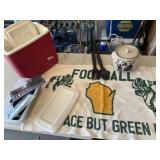 Packer Rug, Cookie Jar, Wall Art, Cooler, Combs