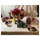 Christmas Decorations - Santas. Snowmen. and