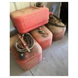 Boat 5gl GasTanks - 3 Metal, 1 Plastic