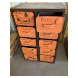 Metal Storage Rack w/Bins