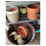 Flower Pots, Vases, Pails, Geese