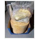 Partial roll fiberglass insulation