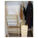 Storage Containers, Shoe Racks, Clothes