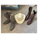 Western Boots S9/10 - Qty 2, Hat