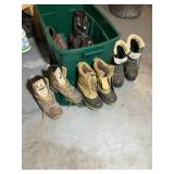 Menï¿½s Boots and Shoes Sz 8-11, Tote w/Lid