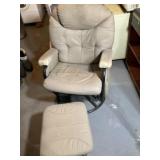 Swivel Rocking Chair , Foot Stool