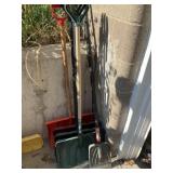 Four Snow Shovels, Ice Scraper