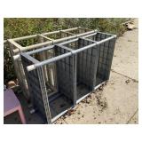 Two Plastic Shelf Units 54"x35"x"18, 54"x35"x14"