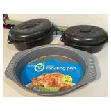Enamel Non Stick Roasting Pans - Qty 3