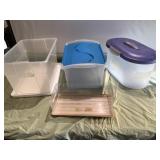 Smaller Totes w/Lids - Qty 4