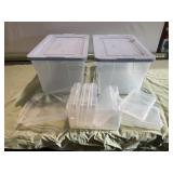 Sorter Tote, Smaller Totes w/Lids - Qty 2