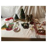 Christmas Sun Catchers, Tin Angels, Plates,
