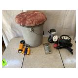 Padded Hunting Bucket, Flashlights, Lantern, Spot
