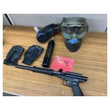 Trraces Paint Ball Gun, CO2 Tank, Paint Ball Mask