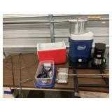 Coolers - Qty 2, Camp Utensils, Coffee Maker,