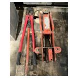 Floor Jack - Tested, Bolt Cutter w/Damaged Jaw