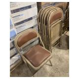 Folding Metal Chairs - Qty 7 w/5 Padded