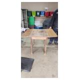 Folding Leaf Table 25"x41"x30" and chair. 10" leaf