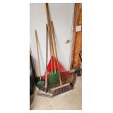 Yard Rakes Qty 5, Broom