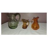 Amberina Crackle Glass (Pitcher is Broken)