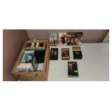 Assorted Books, Decorative Plates