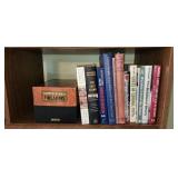 Assorted Books, Boat Model, Ceramic Horse