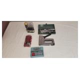 Stanley Staple Gun, Knife Set, Socket Set