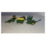 John Deere Tractors w/Attachments 1:64
