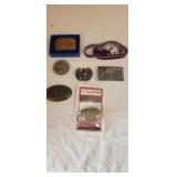 Vintage Belt Buckles Qty 6 - USA, Eagle and More