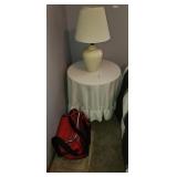 Cooler, Corner Table, Lamp