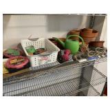 Garden Pots, Pruners, Cutting Line, Tool Hooks