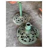 Cast Iron Umbrella Stands - Qty 2