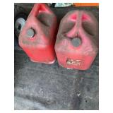 5gl Plastic Gas Cans - One Full