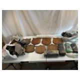 Deer Antler Plaques - Qty 7, Plastic, Steel Wool,