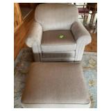 Smith & Bros Chair and Ottoman