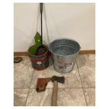 Ash Pail, Shovel, Hatchet