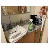 Towels, Cleaners, Mop, Waste Basket