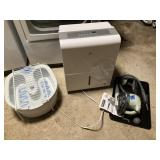 Dehumidifier, foot massager, steam vac