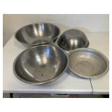 Stainless Steel Mixing Bowls -Qty 3, Aluminum Bowl