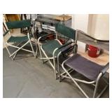 Folding Camp Chairs - Qty 3