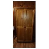 Wood Wardrobe - Contents NOT Included