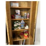 Contents of Cabinet - House Wash, Soap, Flag Tape,
